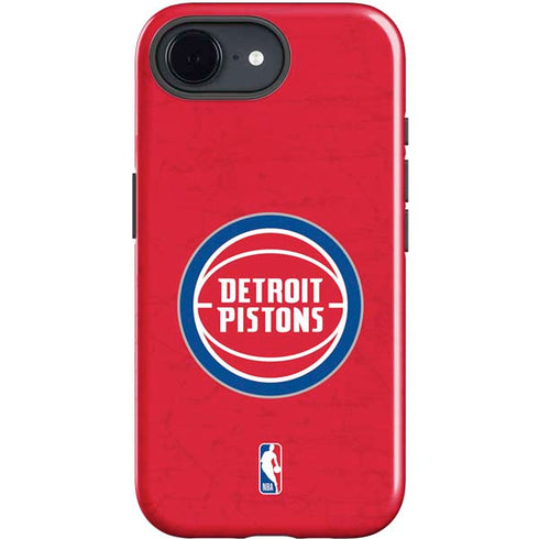 NBA Detroit Pistons Distressed iPhone 16e Impact Case