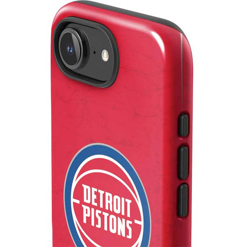 NBA Detroit Pistons Distressed iPhone 16e Impact Case