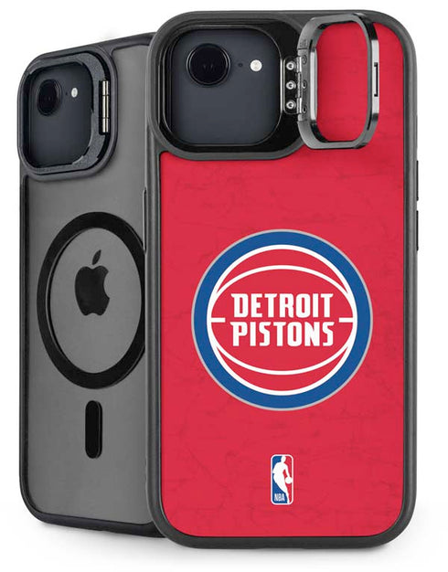 NBA Detroit Pistons Distressed iPhone 16e Kickstand Case