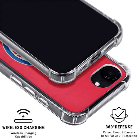 NBA Detroit Pistons Distressed iPhone 16e MagSafe Case