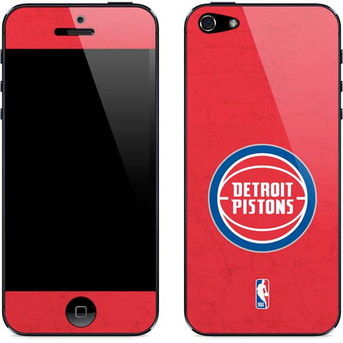NBA Detroit Pistons Distressed iPhone 5/5s/5SE Skin