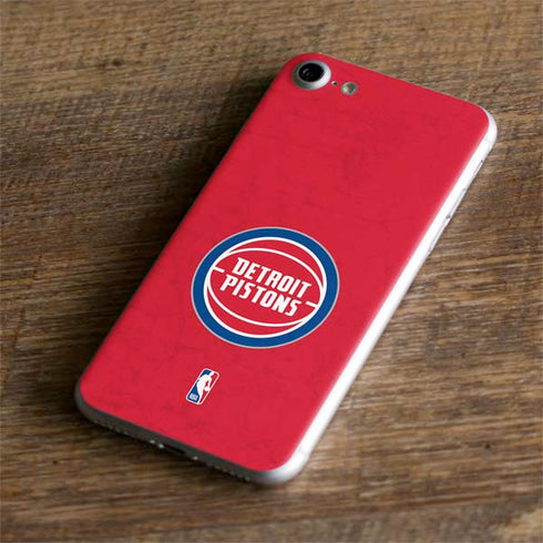 NBA Detroit Pistons Distressed iPhone 7 Skin