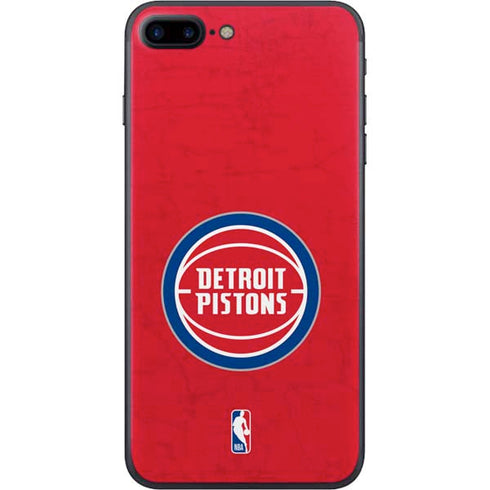 NBA Detroit Pistons Distressed iPhone 8 Plus Skin