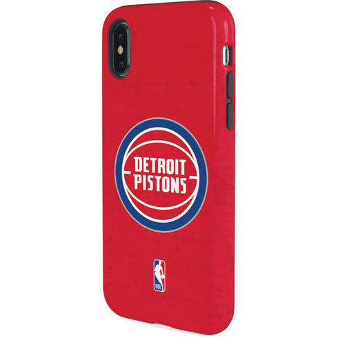 NBA Detroit Pistons Distressed iPhone X Pro Case