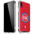 NBA Detroit Pistons Distressed iPhone XR Clear Case