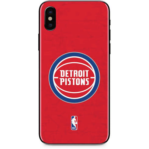 NBA Detroit Pistons Distressed iPhone XS Max Skin