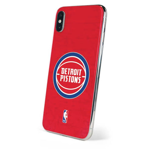 NBA Detroit Pistons Distressed iPhone XS Max Skin