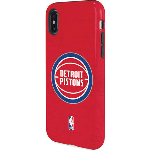 NBA Detroit Pistons Distressed iPhone XS Pro Case