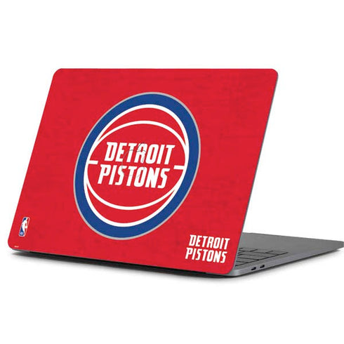 NBA Detroit Pistons Distressed Apple MacBook Pro 13-inch Skin