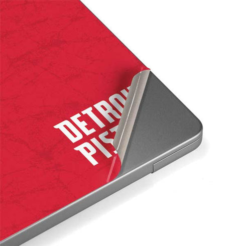 NBA Detroit Pistons Distressed MacBook Pro 14in (2021-24) Skin