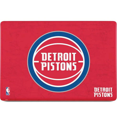 NBA Detroit Pistons Distressed MacBook Skins