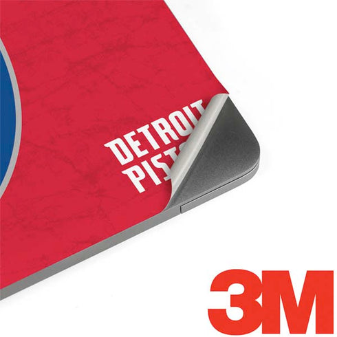 NBA Detroit Pistons Distressed MacBook Skins