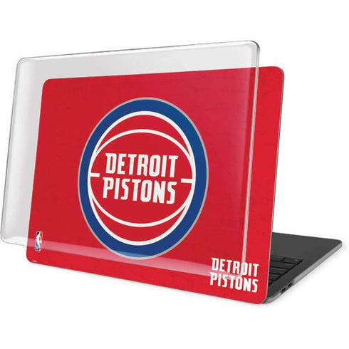 NBA Detroit Pistons Distressed MacBook Pro 15in (2016-19) Case plus Skin