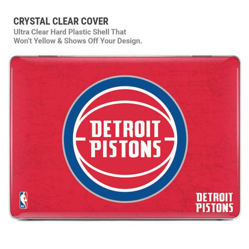 NBA Detroit Pistons Distressed MacBook Pro 15in (2016-19) Case plus Skin