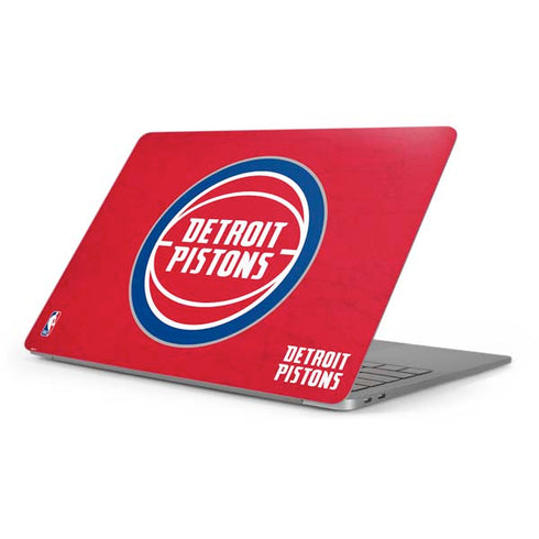 NBA Detroit Pistons Distressed Apple MacBook Pro 16-inch Skin