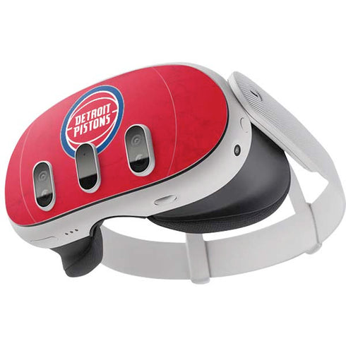 NBA Detroit Pistons Distressed Meta Quest 3 Skin