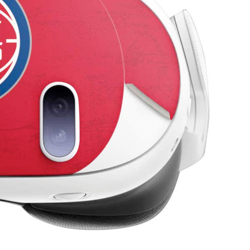 NBA Detroit Pistons Distressed Meta Quest 3 Skin