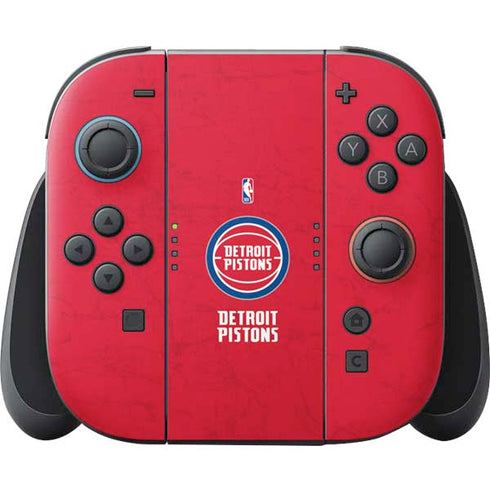 NBA Detroit Pistons Distressed Nintendo Switch 2 (2025) Joy-Con Controller Skin