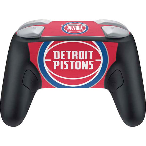 NBA Detroit Pistons Distressed Nintendo Switch 2 (2025) Pro Controller Skin