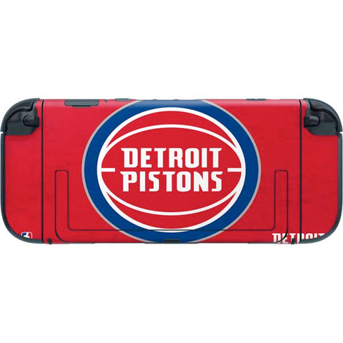 NBA Detroit Pistons Distressed Nintendo Switch 2 (2025) with Joy-Con Skin