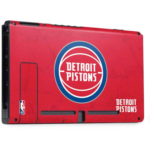NBA Detroit Pistons Distressed Nintendo Switch Bundle Skin