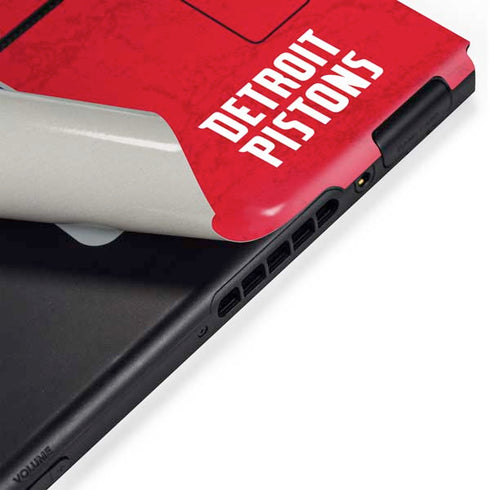 NBA Detroit Pistons Distressed Nintendo Switch Bundle Skin