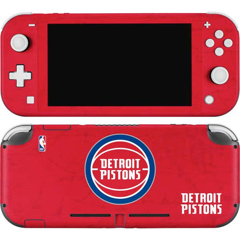 NBA Detroit Pistons Distressed Nintendo Switch Lite Skin
