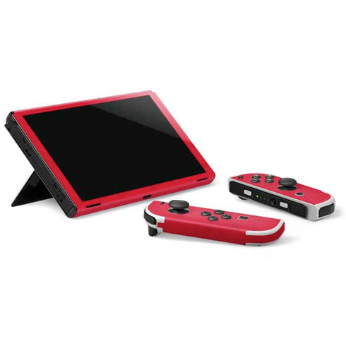 NBA Detroit Pistons Distressed Nintendo Switch OLED (2021) Skin