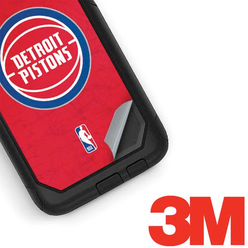 NBA Detroit Pistons Distressed Otterbox Commuter Galaxy Skin