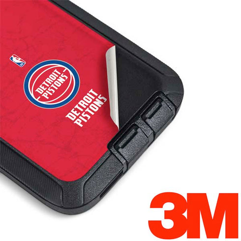 NBA Detroit Pistons Distressed Otterbox Defender Galaxy Skin
