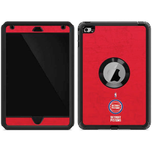 NBA Detroit Pistons Distressed Otterbox Defender iPad Skin
