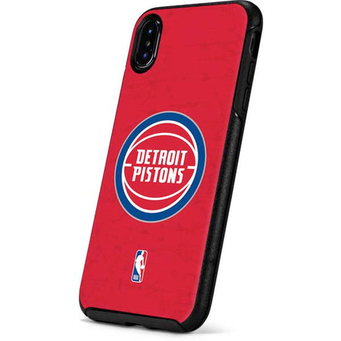 NBA Detroit Pistons Distressed Otterbox Symmetry iPhone Skin