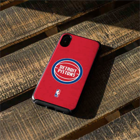 NBA Detroit Pistons Distressed Otterbox Symmetry iPhone Skin