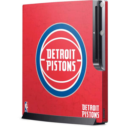 NBA Detroit Pistons Distressed Playstation 3 & PS3 Slim Skin