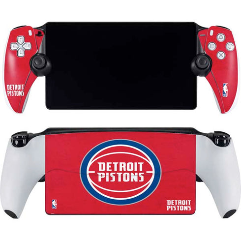 NBA Detroit Pistons Distressed PlayStation Portal Remote Player Skin