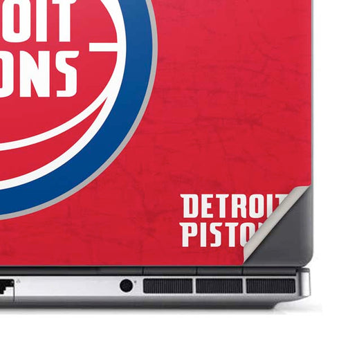NBA Detroit Pistons Distressed Dell Precision Skin