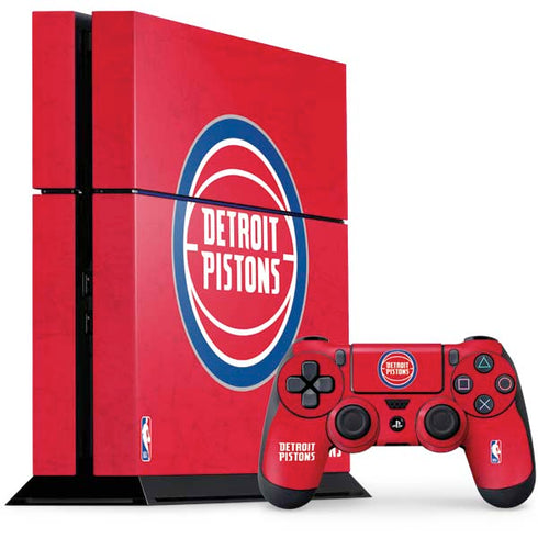 NBA Detroit Pistons Distressed PlayStation PS4 Skins
