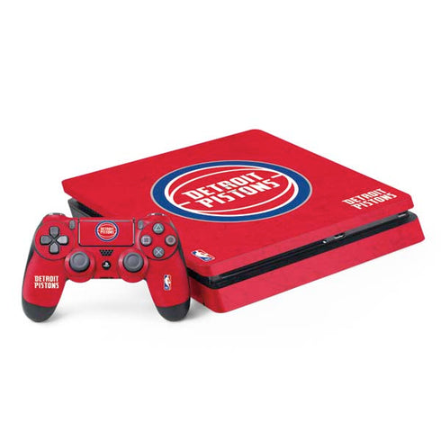NBA Detroit Pistons Distressed PlayStation PS4 Skins