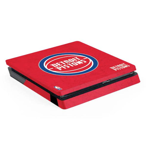 NBA Detroit Pistons Distressed PS4 Slim Skin