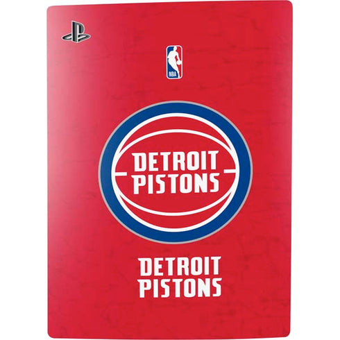 NBA Detroit Pistons Distressed PS5 Bundle Skin