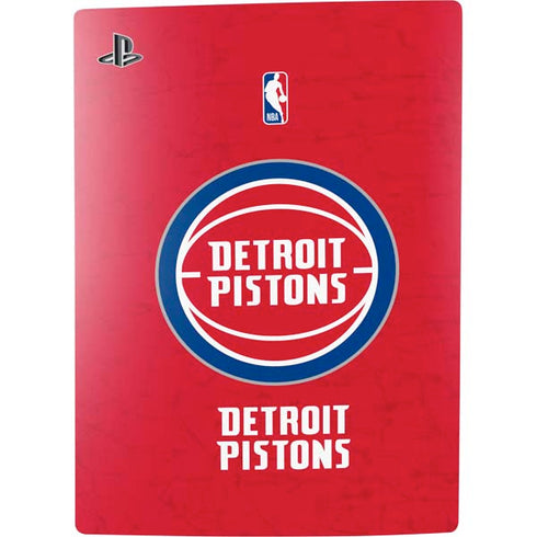 NBA Detroit Pistons Distressed PS5 Console Skin