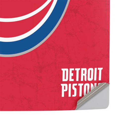 NBA Detroit Pistons Distressed PS5 Pro Console Skin