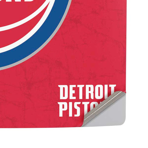 NBA Detroit Pistons Distressed PS5 Pro Disk Console Skin