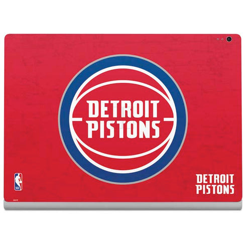 NBA Detroit Pistons Distressed Surface Book 2 13.5in Skin