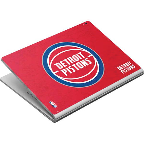 NBA Detroit Pistons Distressed Surface Book Skin