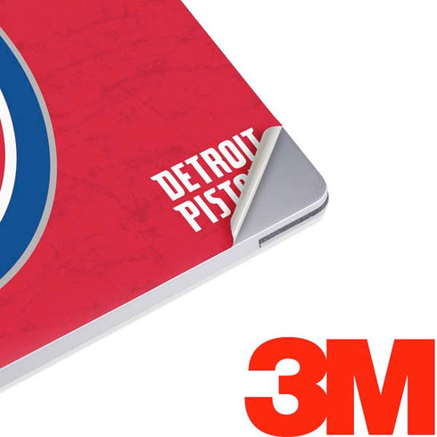 NBA Detroit Pistons Distressed Surface Laptop 2 Skin