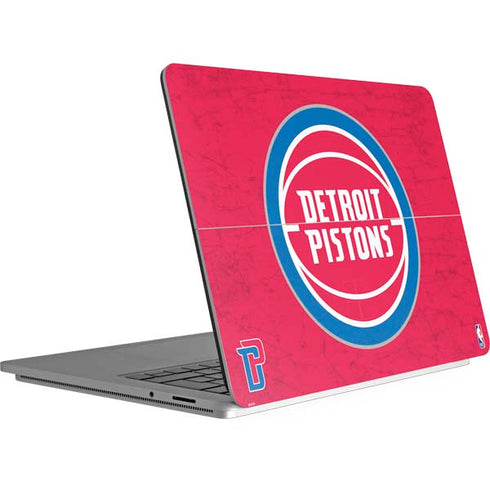 NBA Detroit Pistons Distressed Surface Laptop Studio Skin