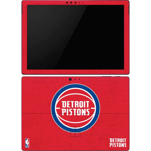 NBA Detroit Pistons Distressed Surface Pro 6 Skin