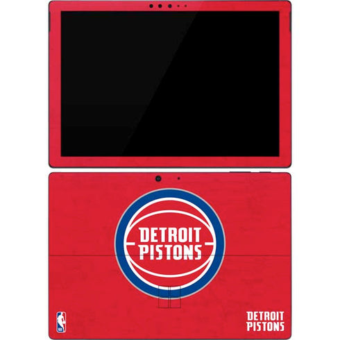 NBA Detroit Pistons Distressed Surface Pro 7 Skin