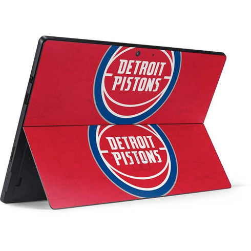 NBA Detroit Pistons Distressed Surface Pro 7 Skin